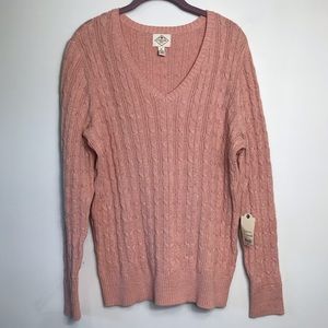 A1❄️St. John’s  Bay sweater #1A1 pink sz 1x